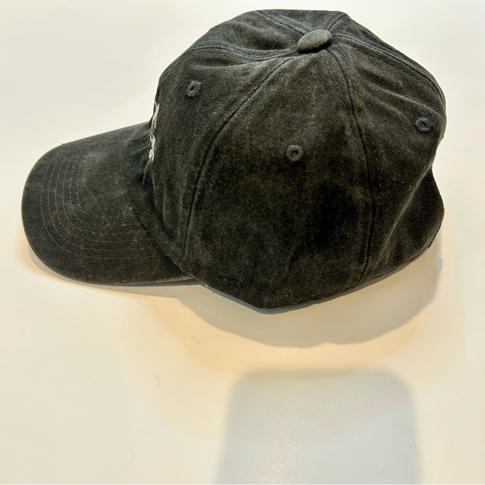 Salty Embroidered Vintage Washed Cotton Baseball Cap Hat Black White New - Picture 3 of 6